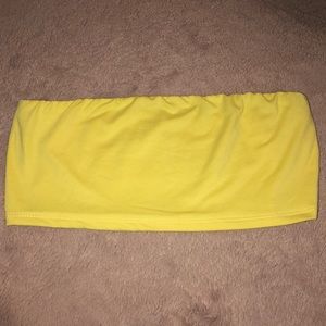 Yellow crop top